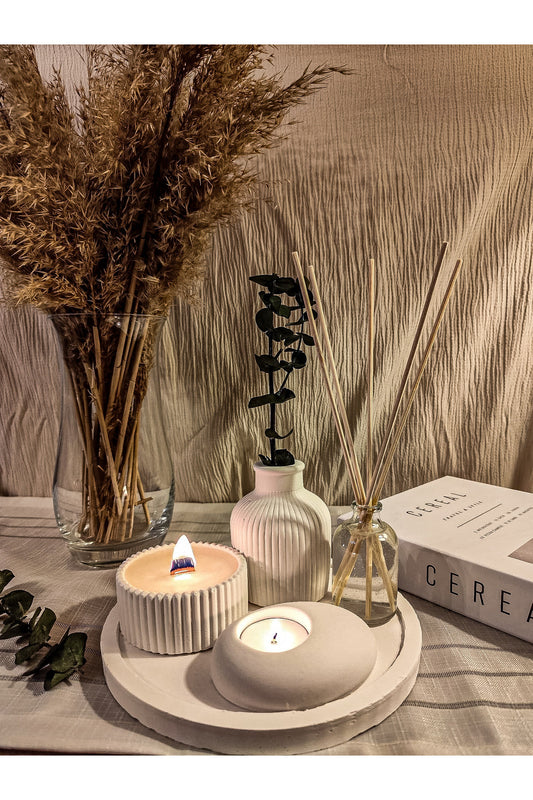 LIVAURIA Amber Rituals – Duftkerzenset aus Sojawachs